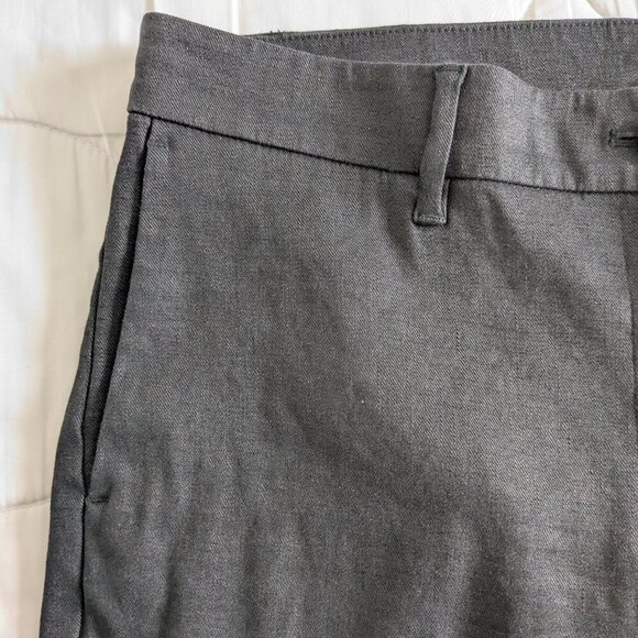 J Jill Pants Women's Size 12 back Linen Stretch Cropped Trousers #218711 Classic - Picture 6 of 12